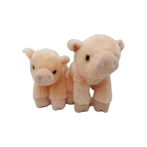 Aurora Schwein Plüschtier Stofftier Ferkel 2er Set LESEN - Bild 1 von 11