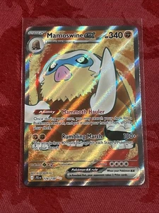 Holo Pokemon - Mamoswine ex - 174/159 Sv09: Journey Together Holo - Imagen 1 de 7