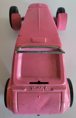 1960s Buddy L Roadster Hot Rod Pink Vintage Toy Car - Image 1 of 4