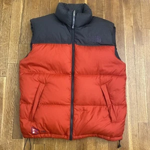 The North Face Gray/Red Puffer Vest 2006 7 Summits Project Men’s L 700 Down Fill - Picture 1 of 17