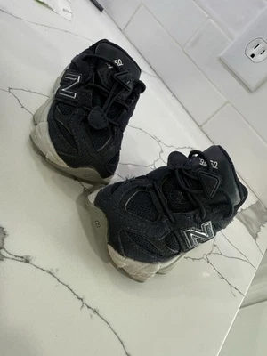 Size 4C - Toddler Kid's New Balance 9060 Eclipse Navy Suede Leather  (IV9060NV) - Image 1 of 4