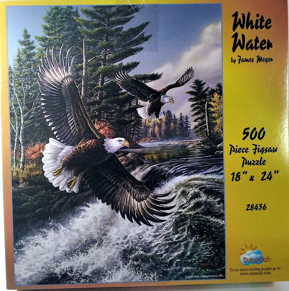 Rompecabezas White Water James Meger 500 piezas 18" X 24" SunsOut 28436 Foto 1 de 1