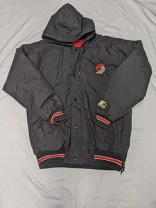 Cappotto Uomo Starter Vintage Portland Trail Blazers con Cappuccio Zip&Snap Up TgSz Medium - Foto 1 di 9