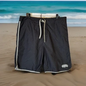 San Antonio Spurs NBA Boardshorts Mens XL Black Print Polyester Swimwear - Picture 1 of 12