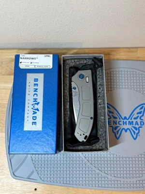 Estrechos hechos en banco, titanio, M390, eje, rodamientos de bolas, (NUEVO) Foto 1 de 4