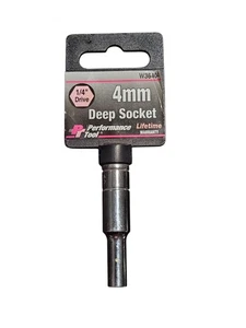 4MM, Deep SOCKET 1/4 DRIVE W36404 - Bild 1 von 3