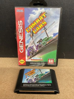 Combat Cars(世嘉 Genesis,1994)墨盒和盒二手损坏盒 — 第 1/3 张图片