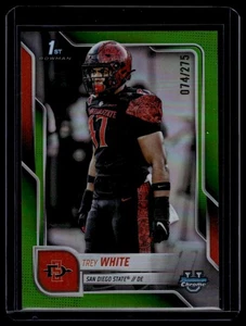 2025 Bowman University Chrome #25 Trey White Lime Green Refractor #/275 - Bild 1 von 2