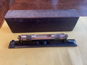 Starrett No.98 ~ 12" Long Machinist Precision Level Metal 3 Vials - Picture 1 of 24
