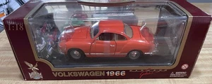 Road Legends 1:18 VW Karmann Ghia Orange Volkswagen Die Cast 1966 1/18 Stand Box - Picture 1 of 4