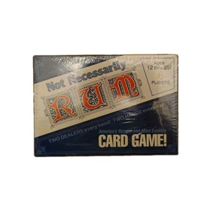 Not Necessarily Rum Card Game Vintage 1980s Brand New and Sealed - Picture 1 of 3