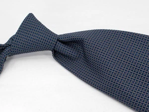 Brooks Brothers Makers Seidenkrawatte marineblau hellbraun Mikrokaros Herren Designer Krawatte - Bild 1 von 5