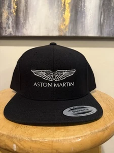 Aston Martin Men's Black Baseball Cap Hat Snapback Sports Car Racing Supercar - Picture 1 of 3