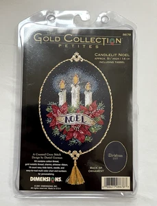 Dimensions Gold Collection Petites CANDLELIT NOEL Counted Cross Stitch Kit 8678 - Picture 1 of 3