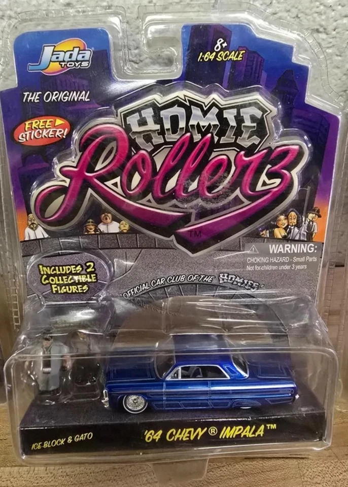 Jada Toys Homie Rollerz ‘39 Chevy Master Deluxe 1939 Chevrolet 2 Homies Figures