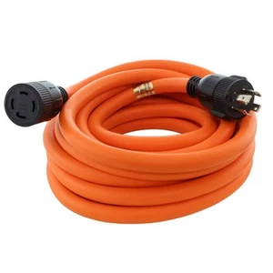 Cable naranja interior/exterior AC WORKS 25 ft 10/4 STW NEMA L14-30 30A 125/250 voltios - Imagen 1 de 4
