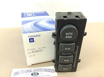 1999-2002 Chevrolet Silverado Tahoe GMC Yukon 4x4 transfer case Switch new OEM - Image 1 of 4