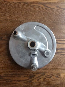 BMW 1930's R11 Series 4/5 front brake plate, reproduction, never installed - Picture 1 of 3