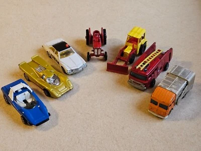 Corgi Juniors -7 macchinine Alfa Romeo P33-Porsche 917-Volvo tractor-matchbox - Immagine 1 di 4
