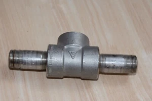 1" TEE pipe female NPT stainless steel with 2 pipe nipples, 6-month warranty - Picture 1 of 5