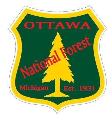 WINTER PARK PRODUCTS Ottawa National Forest Sticker R3286 Michigan YOU CHOOSE SIZE