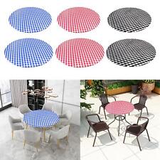 1pc ROUND Wipe Clean PVC Tablecloth Oilcloth Vinyl Oilcloth - 40-56 inch Circle