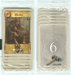 The Pillars of the Earth game New Craftsmen expansion NEW 6 cards 2007
