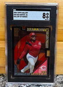 2000 TOPPS GALLERY Baseball Card #29 - KEN GRIFFEY JR GALLERY OF HEROES SGC 8 - Picture 1 of 2