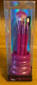 Glam Tools 6 Pc. Cosmetic Brush Set Purple with Holder Makeup Brush Set NEW! - Picture 1 of 10