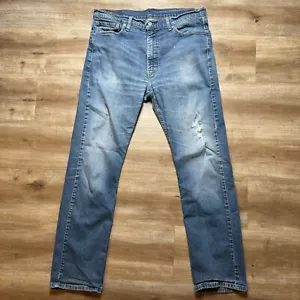 Jeans uomo Levis 513 36x32 misure *34x31* blu taglio dritto invecchiato sbiadito - Foto 1 di 12