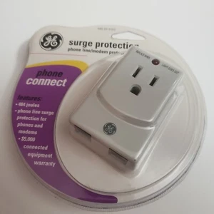 GE Surge Protector Phone and Modem Protection with 6 Foot Phone Cord - Picture 1 of 5