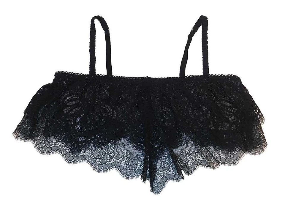 Victoria's Secret Dream Angels Bralette Crop Top Lace Bra Small Black