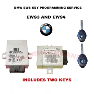 EWS4 EWS3 MAIL IN BMW KEY PROGRAMMING SERVICE INCLUDES 2 KEYS - Picture 1 of 1