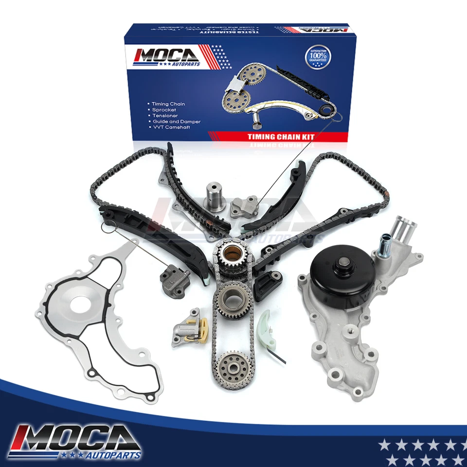 Timing Chain Kit Water Pump for 15-17 Chrysler 200 3.6L 14-21 Jeep Cherokee 3.2L - Image 1 of 4