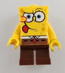 LEGO Bob Esponja Pantalones Cuadrados Minifigura Patrón Lengua Exterior - Imagen 1 de 2