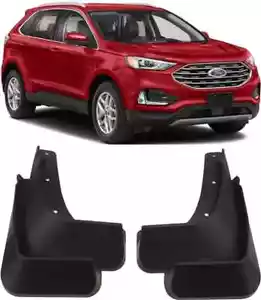 Genuine Front & Rear Molded Splash Guards Mud Flaps For 2019-2024 Ford Edge SUV - Picture 1 of 10
