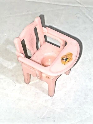 Bandeja silla orinal bebé RENWAL casa de muñecas plástico rosa baño vintage  Foto 1 de 4