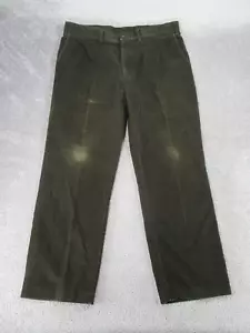 Orvis Pants Mens 38 Dark Green Corduroy Trousers * - Picture 1 of 13