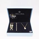 Bell & Rose Gift Box Jewelry Matching Set Watch Bracelet Necklace Earrings