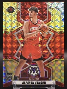 2021-22 Panini Mosaic Choice Alperen Sengun Fusion Red Yellow Rookie Prizm 01/88 - Bild 1 von 2