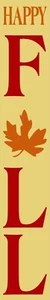 Happy Fall REUSABLE STENCIL for sign making 9062 KR ~8"x48" - Picture 1 of 3