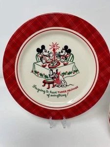 *RARE* Vintage Disney Store Retired 8 Dessert Plates with Mickey Minnie Pluto - Picture 1 of 7