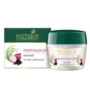 Biotique Onion Black Seed Hair Mask for Hair Fall Control 175Gm FS - Picture 1 of 3