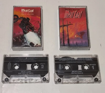 LOT 2X Meat Loaf - Bat Out of Hell + VERY BEST original indonesia tape 1998 - Image 1 of 4