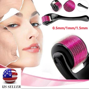 540 Titanium Microneedle Derma Roller Micro Needle Skin Care For Hair Loss Beard - Picture 1 of 11
