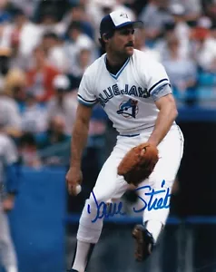 DAVE STIEB TORONTO BLUE JAYS ACTION SIGNED 8x10 - Picture 1 of 1