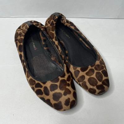 Donald Pliner Boli Pelo de Poni Jirafa Estampado Animal Zapatos Planos Para Mujer Talla 8 Foto 1 de 4