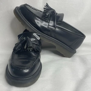 Mocassini Dr. Marten’s Adrian in pelle scarpe slip on da uomo taglia US 6 UK 5 tutti neri - Foto 1 di 17