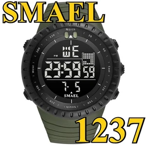 SMAEL Men's Electronic Sport Watch - Chronograph Digital LED Wristwatch for Boys - Picture 1 of 14