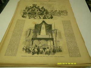 1853 GLEASONS PICTORIAL FUNERAL  OF HENRY CLAY IN NEW YORK - Picture 1 of 1